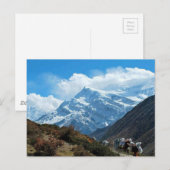 Himalaya Mount Everest India Nepal - reiszomer Briefkaart (Voorkant / Achterkant)