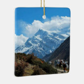 Himalaya Mount Everest India Nepal - reiszomer Keramisch Ornament (Rechts)