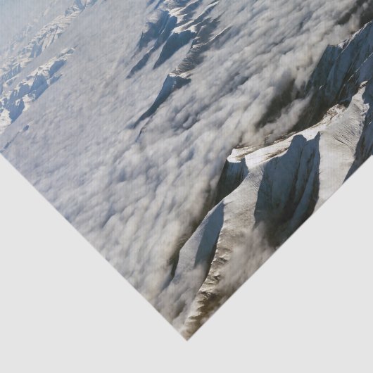 Himalaya mountains under clouds - Tibet Tissuepapier (Detail)