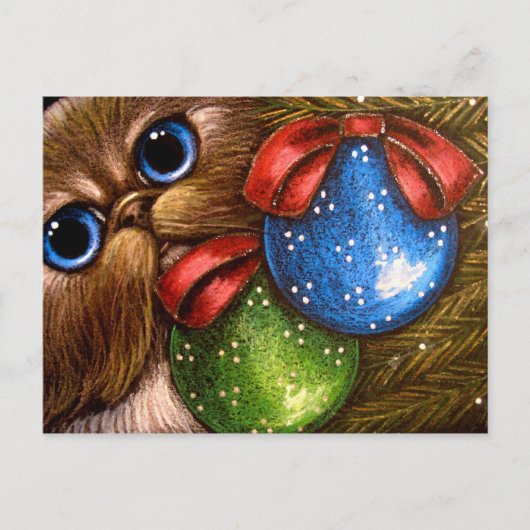 HIMALAYA PERSIAN CAT HOLIDAY BRIEFKAART (Voorkant)