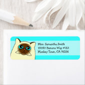 Himalaya Perzische kat retour adreslabels Etiket (Insitu)