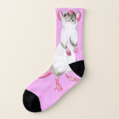 Himalaya rat roze sokken (Links - buitenkant)