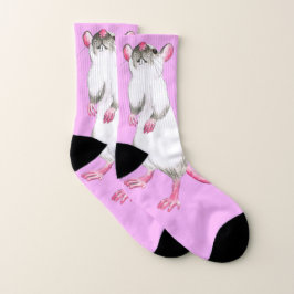 Himalaya rat roze sokken