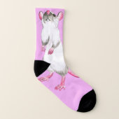 Himalaya rat roze sokken (Links binnenkant)