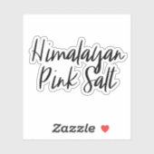 Himalaya Roze Zout Opslag Sticker (Vel)