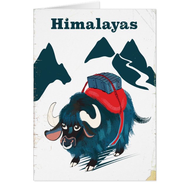 Himalaya vintage reisposter (Voorkant)