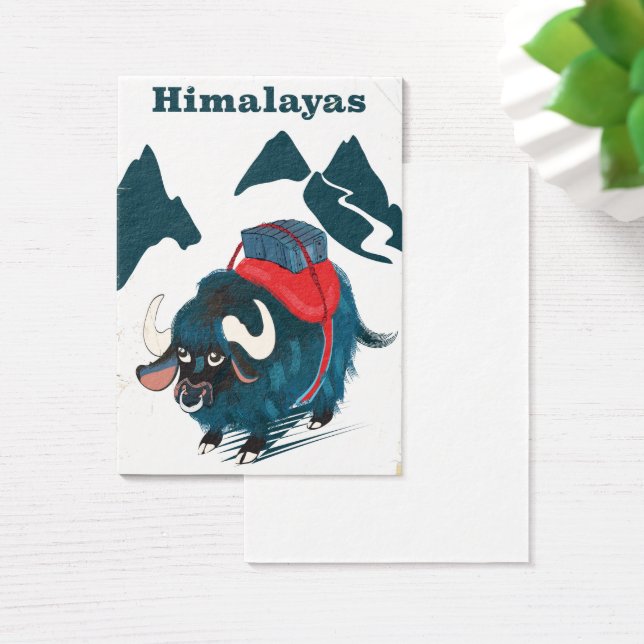Himalaya vintage reisposter visitekaartjes (Bureau)