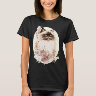 Himalayaanse Kat Japanse Kersenbloesem Sakura T-shirt