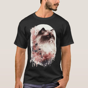 Himalayaanse Kat Kersenbloesem Japanse Sakura T-shirt