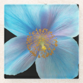Himalayan Blue Poppy Floral Glazen Onderzetter