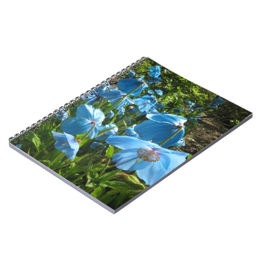 Himalayan Blue Poppy-laptop met 80 pagina's Notitieboek (Linkerzijde)