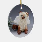 Himalayan Cat Angel-Ornament Keramisch Ornament (Rechts)