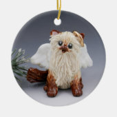 Himalayan Cat Angel-Ornament Keramisch Ornament (Voorkant)
