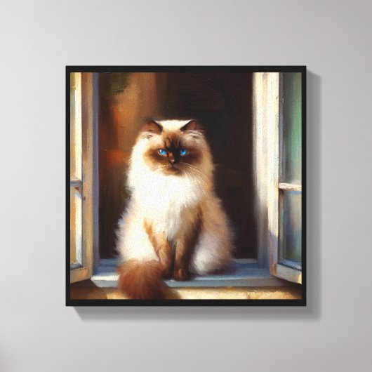 Himalayan Cat Canvas Afdruk (Voorkant)