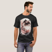 Himalayan Cat Cherry Blossom Japanese Sakura T-shirt (Voorkant volledig)