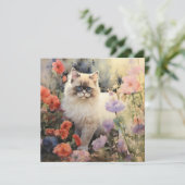 Himalayan Cat Feestdagenkaart (Staand voorkant)