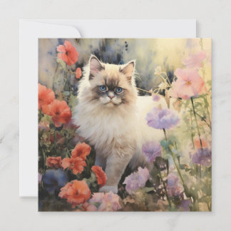 Himalayan Cat Feestdagenkaart