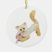 Himalayan Cat Flame-point keramisch Ornament (Voorkant)