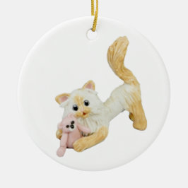 Himalayan Cat Flame-point keramisch Ornament