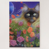 Himalayan Cat in Flowers Legpuzzel (Verticaal)