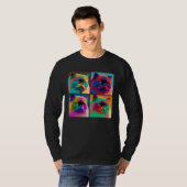 Himalayan Cat Pop Illustration Colorful Animal  2 T-shirt (Voorkant volledig)