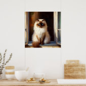 Himalayan Cat Poster (Keuken)