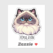 Himalayan Cat Sticker (Vel)