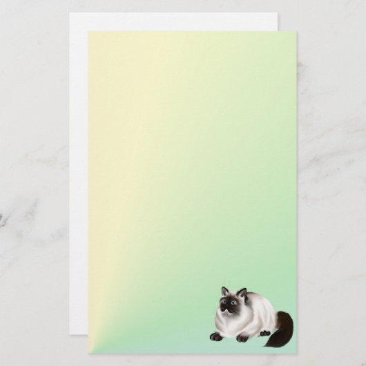 Himalayan Kat 2 Stationery Briefpapier (Voorkant / Achterkant)