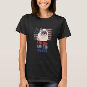 Himalayan Kat Pro Leven Pro God Pro Katten Amerika T-shirt