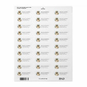 Himalayan Kat Retouradreslabels Etiket (Full Sheet)
