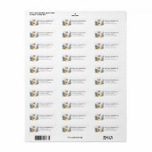Himalayan Kat Retouradreslabels Etiket (Full Sheet)