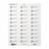 Himalayan Kat Retouradreslabels Etiket (Full Sheet)