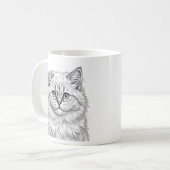 Himalayan Kitten Koffiemok Kunst (Voorkant links)