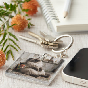 Himalayan Kitty en Pixie Wakker Schrik Sleutelhanger