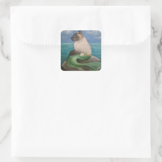 Himalayan Mercat Vierkante Sticker (Tas)