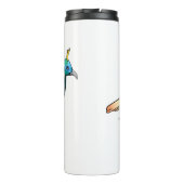 Himalayan monal bird cartoon illustration thermosbeker (Achterkant)