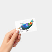 Himalayan monal vogel cartoon illustratie badge (Handheld)