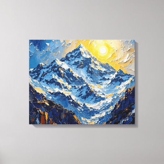 Himalayan Peaks Wrapped Canvas | berglandschap (Voorkant)