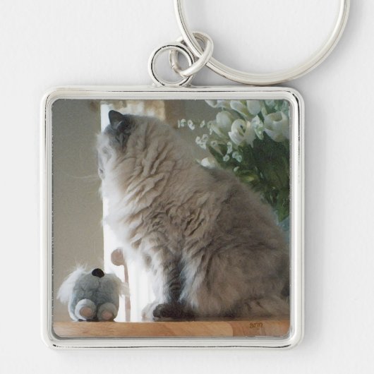 Himalayan Persian Cat Sleutelhanger (Voorkant)