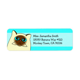 Himalayan Persian Kat Return Address Labels