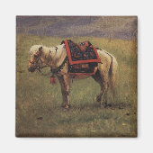 Himalayan Pony (Klein Paard) (Vasily Vereshchagin) Magneet (Voorkant)