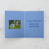 Himalayan Poppies Birthday Card voor Zuster-in-Law Kaart (Binnen)
