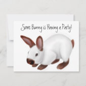 Himalayan Rabbit Invitation Kaart (Voorkant)
