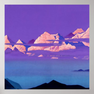 "Himalayas 1933" door Nicholas Roerich Poster