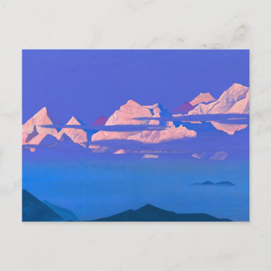 Himalayas, 1933, ingediend door Nicholas Roerich Briefkaart (Voorkant)