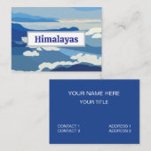 Himalayas Mountains Asia Travel Visitekaartje (Voorkant / Achterkant)