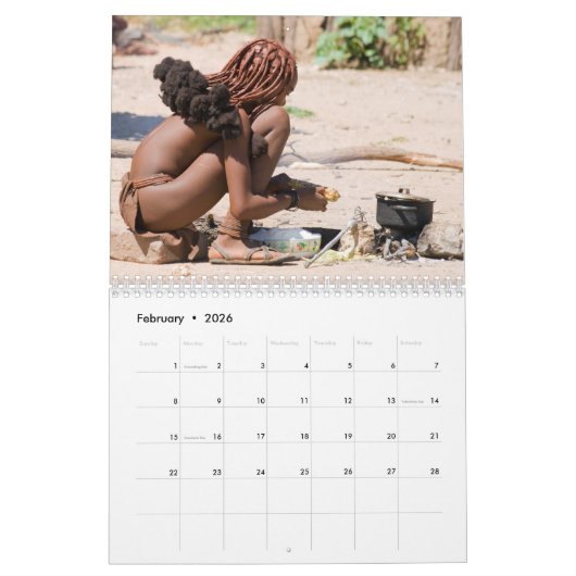 Himba Wandkalender Kalender (Feb 2026)