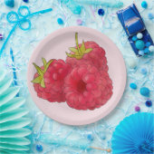 Himbeeren Papieren Bordje (Feest)