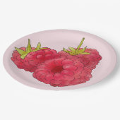 Himbeeren Papieren Bordje (Gekanteld)