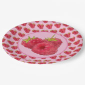 Himbeeren Pappteller Papieren Bordje (Gekanteld)